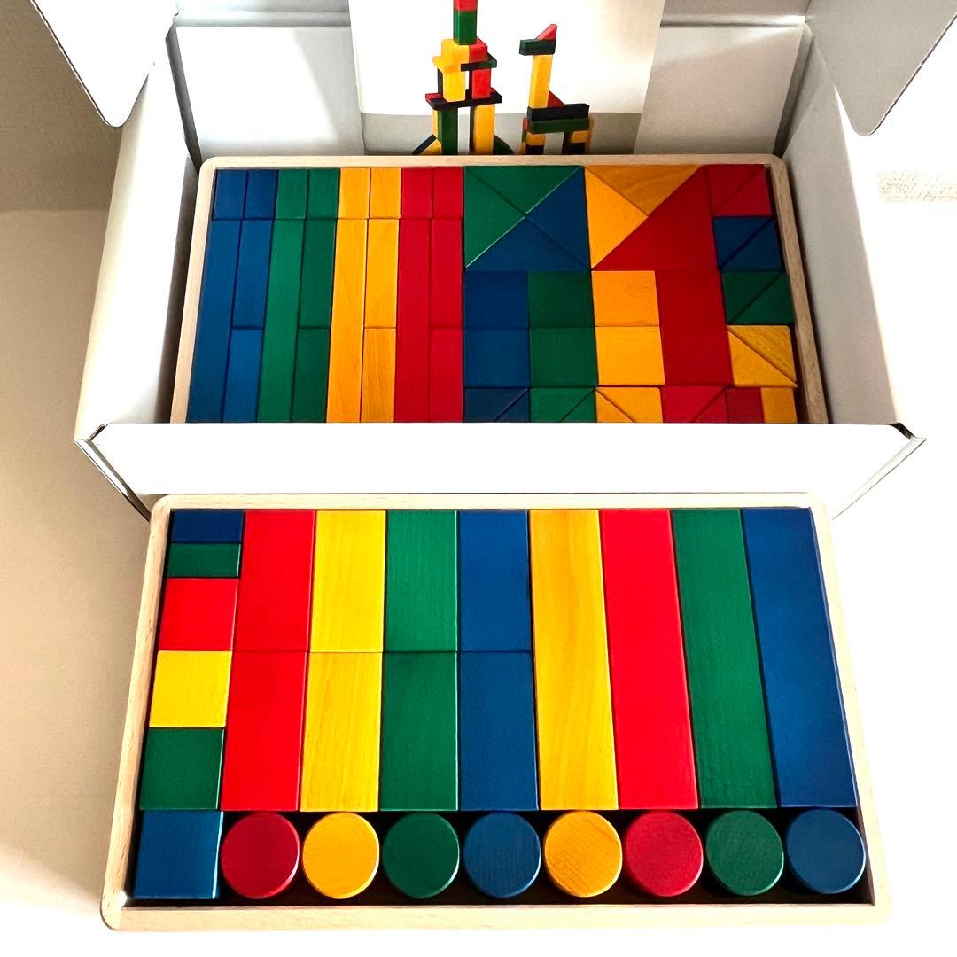 伸芽会 教材積み木 テキスト付き 美品 2026年最新】伸芽会 積み木の人気アイテム - メルカリ