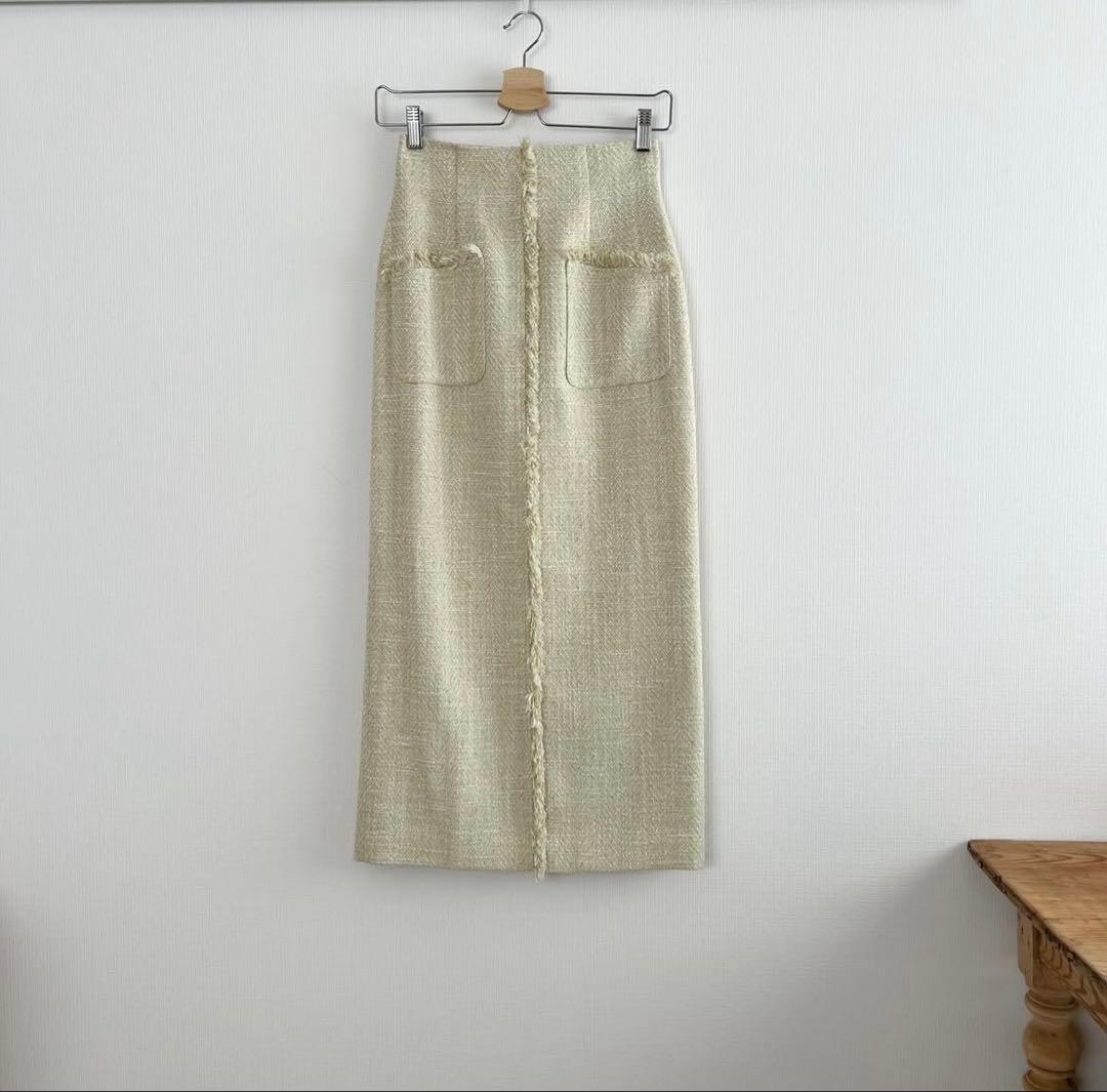 anuans / フロントポケットツイードスカート - メルカリ