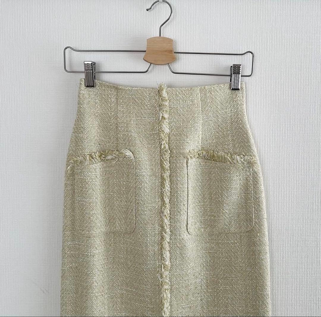 anuans / フロントポケットツイードスカート - メルカリ