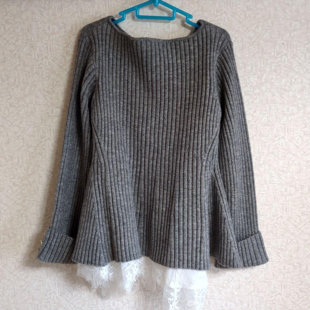 アプワイザーリッシェ レースヘムキャミセットニットチュニック - メルカリ