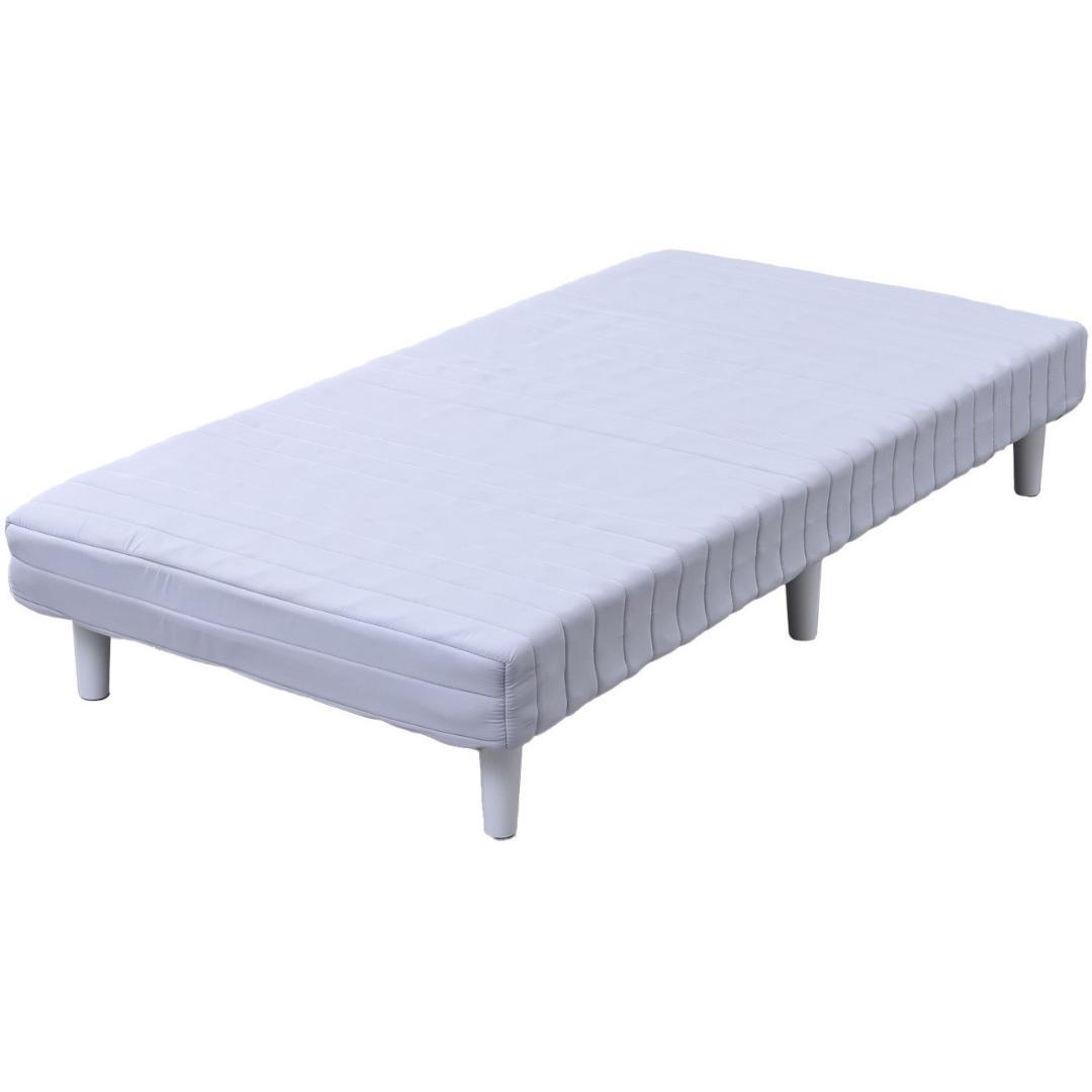 脚付きマットレス シングル　ライトグレー SAM-97195B(LGY/WW)