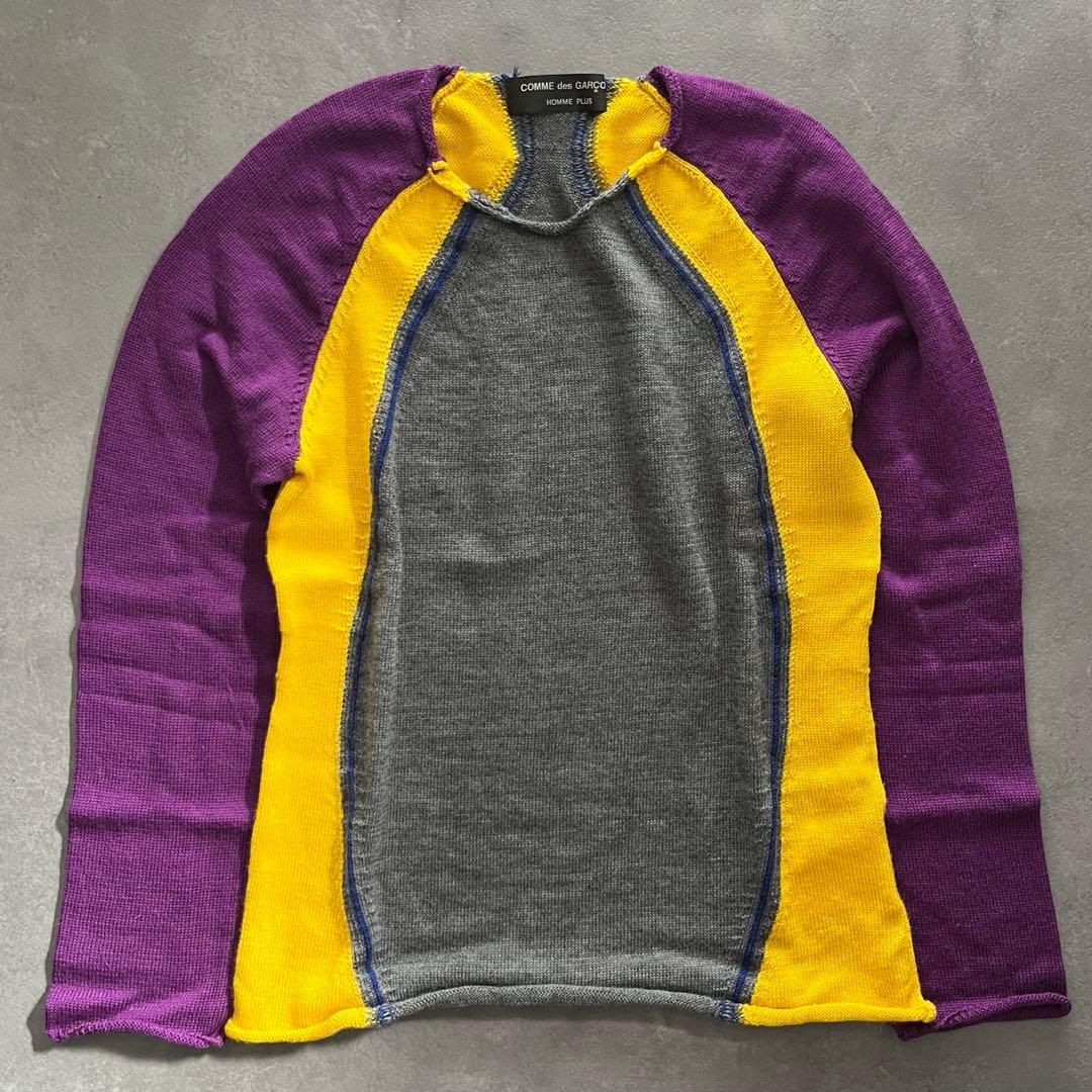 コムデギャルソンオムプリュス〈ドッキングニットセーター 2003AW