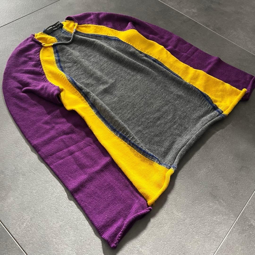 コムデギャルソンオムプリュス〈ドッキングニットセーター 2003AW