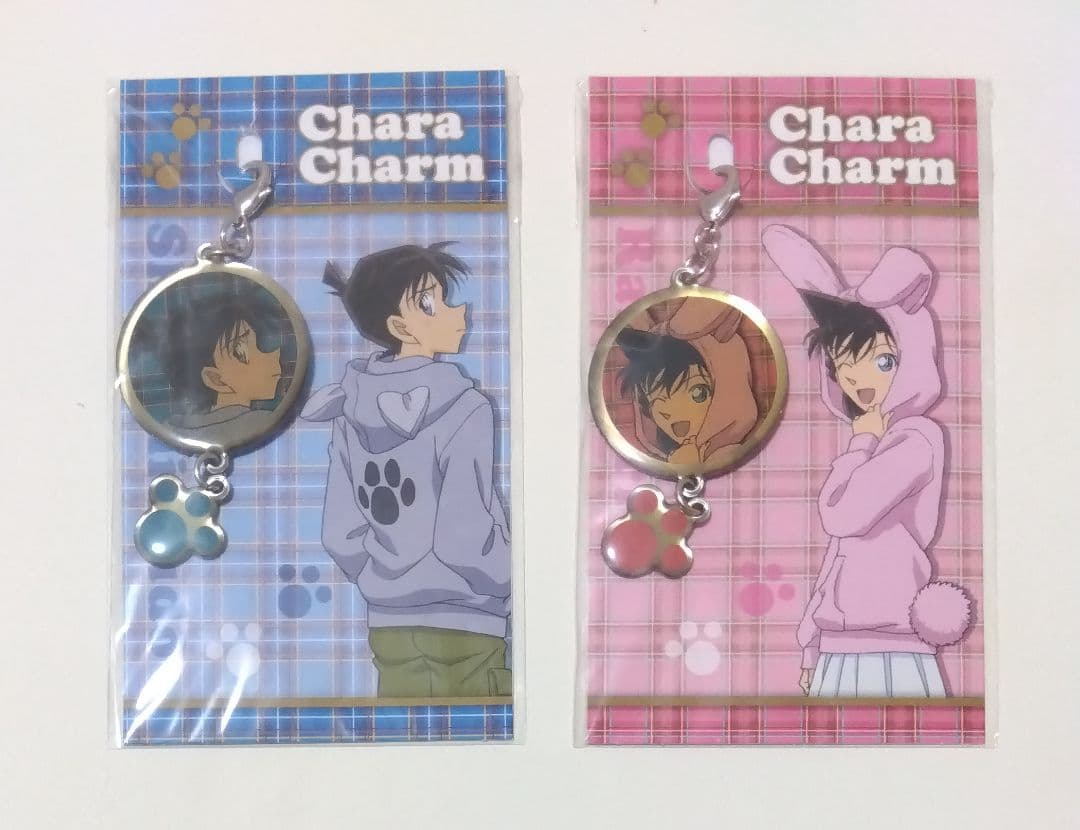 名探偵コナン　新一　蘭　チャーム　キーホルダー　工藤新一　毛利蘭