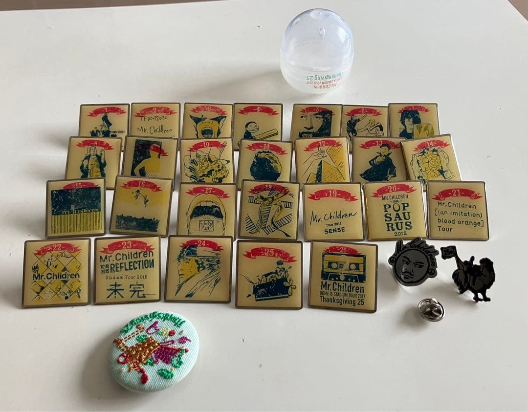 ミスチル(mr.children)バッジコンプ