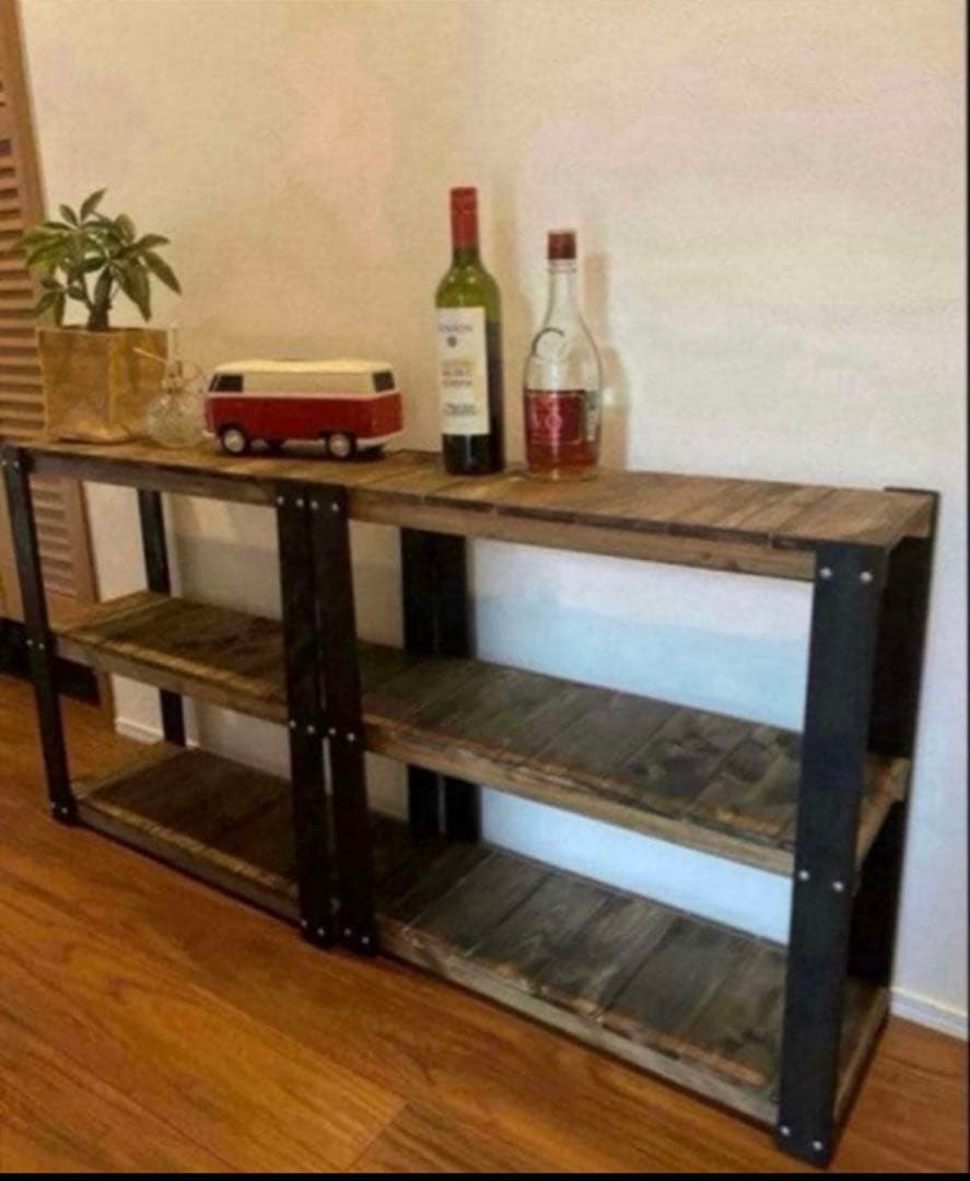 アイアン風3段ラック　ブルックリン