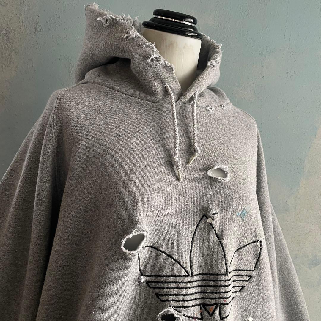 80's adidas万国旗タグ”杢“USA製”肉厚“hoodie sweat - メルカリ