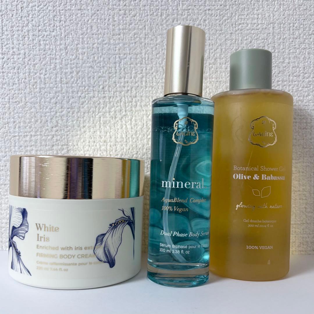 新品未使用 Laline アイリス ミネラル ボディ クリーム ソープ ミスト