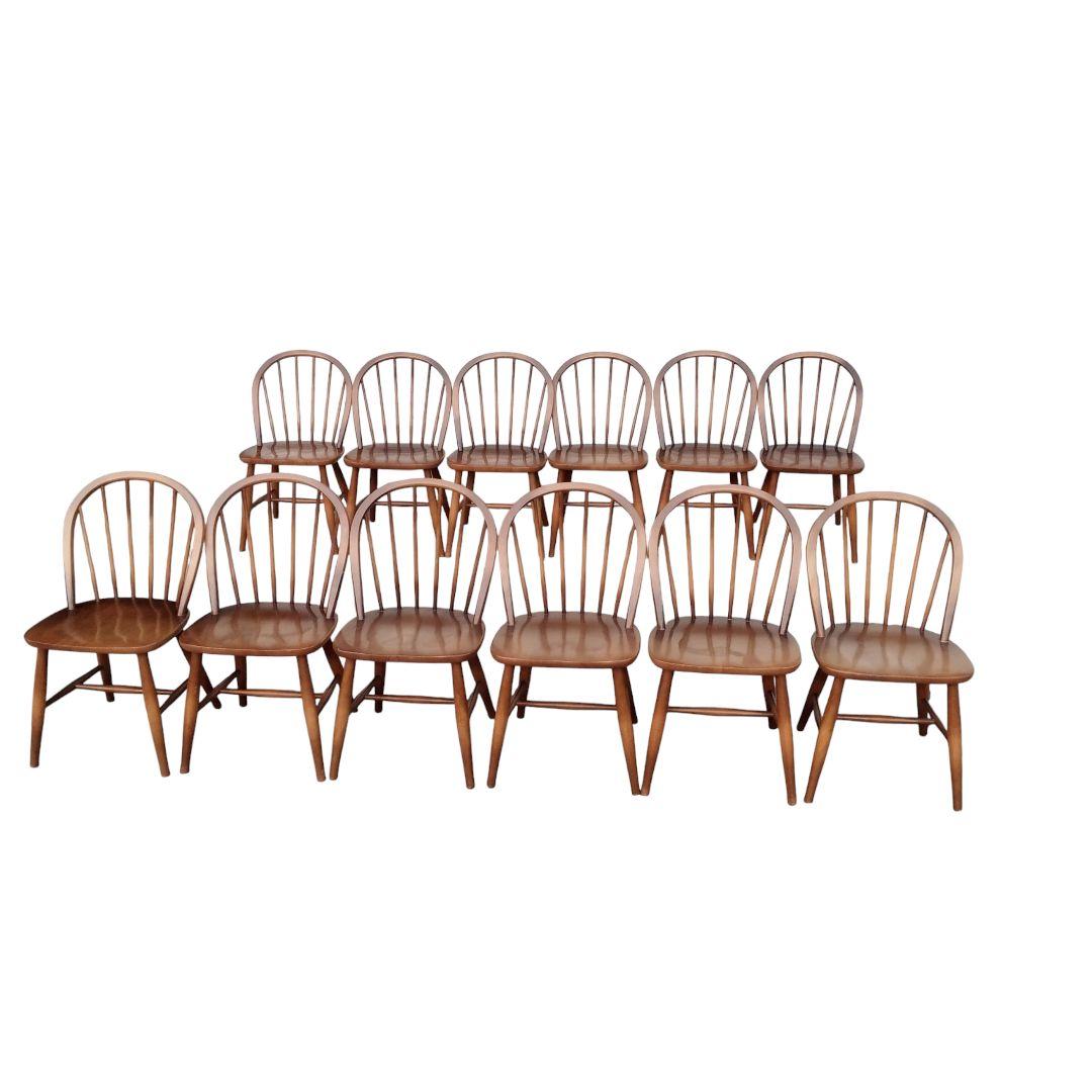 YIN灯日々専用【美品】飛騨産業　ウィンザーチェア　フープバック　12脚セット⑤