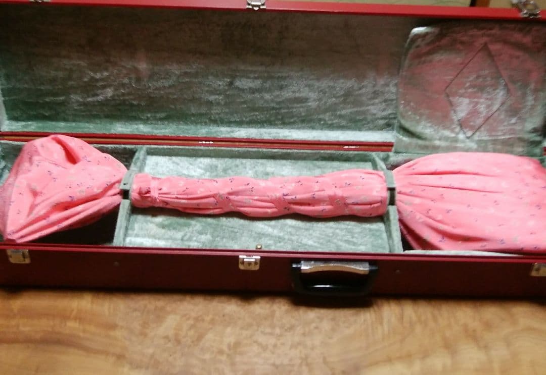 お値下げ除外品　民謡三味線　木製ハードケース付き