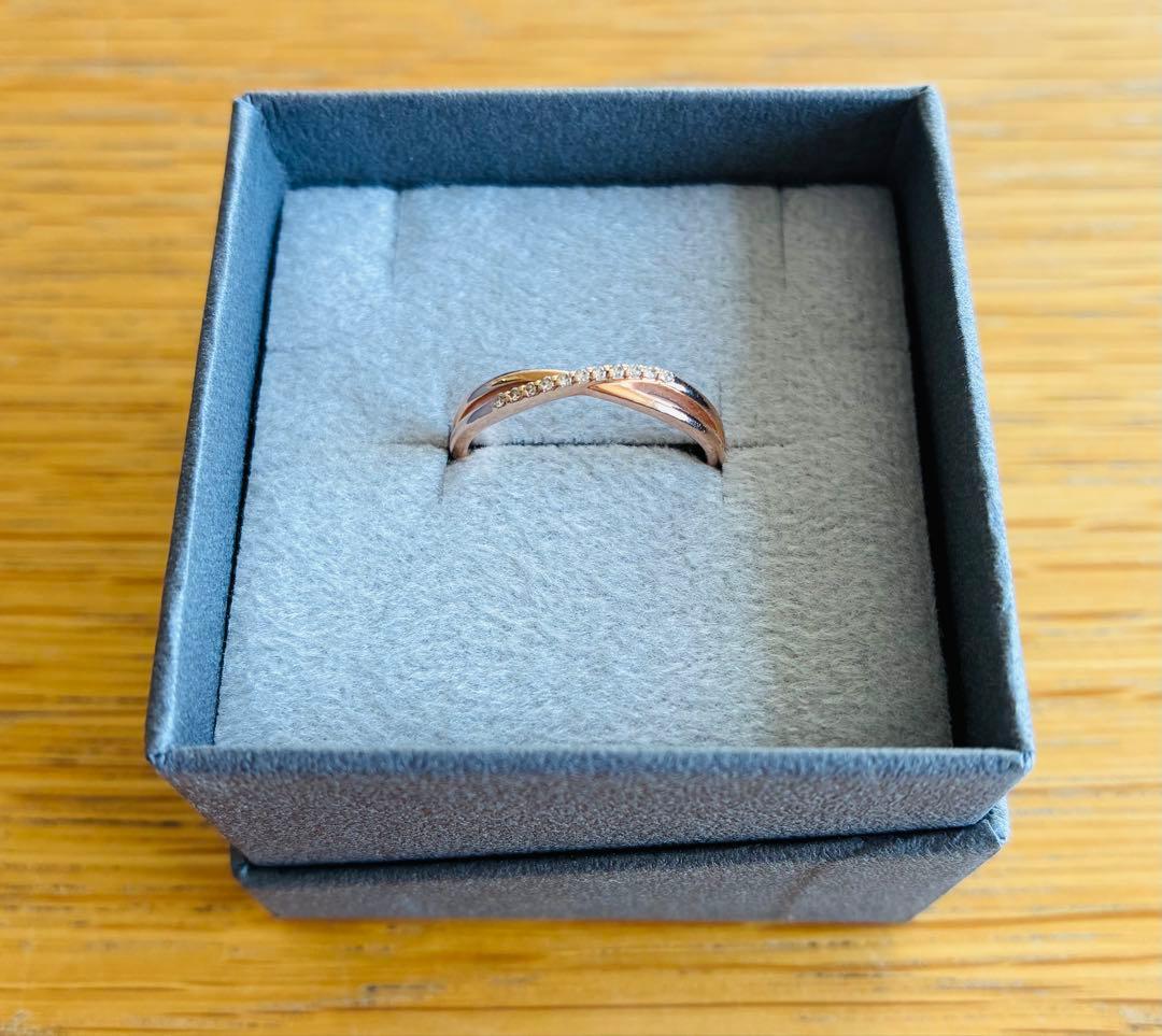 ローズゴールド インフィニティリング ストーン付き Infinite Love Rose Gold Ring | Rose Gold Infinity Ring