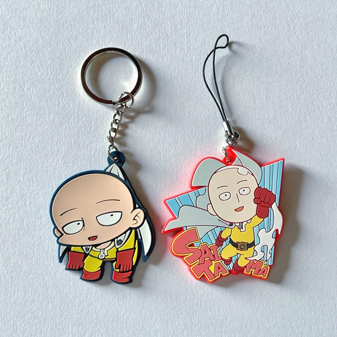 ワンパンマン　サイタマ　ラバーストラップ　ラバーキーホルダー