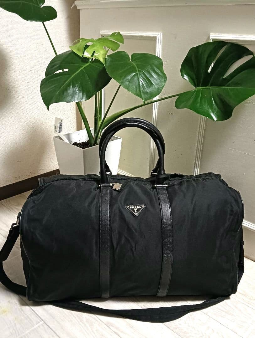 PRADA 2wayブラック ボストンショルダーバッグ★美品★
