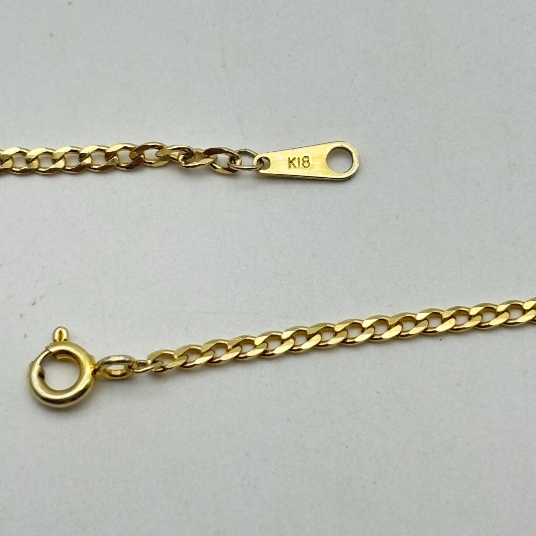 極美品 K18金 ゴールド ネックレス 3.12g K18刻印有り