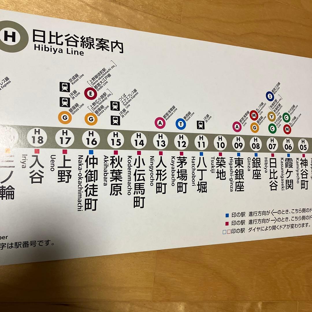 地下鉄 日比谷線 路線図 - メルカリ