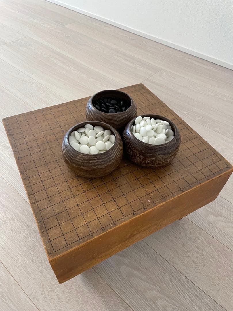 値下げ！囲碁セット　碁盤　碁石 碁笥 Amazon | 囲碁 囲碁盤 セット 碁石 囲碁セット 碁盤 五目並べ 棋譜並べ