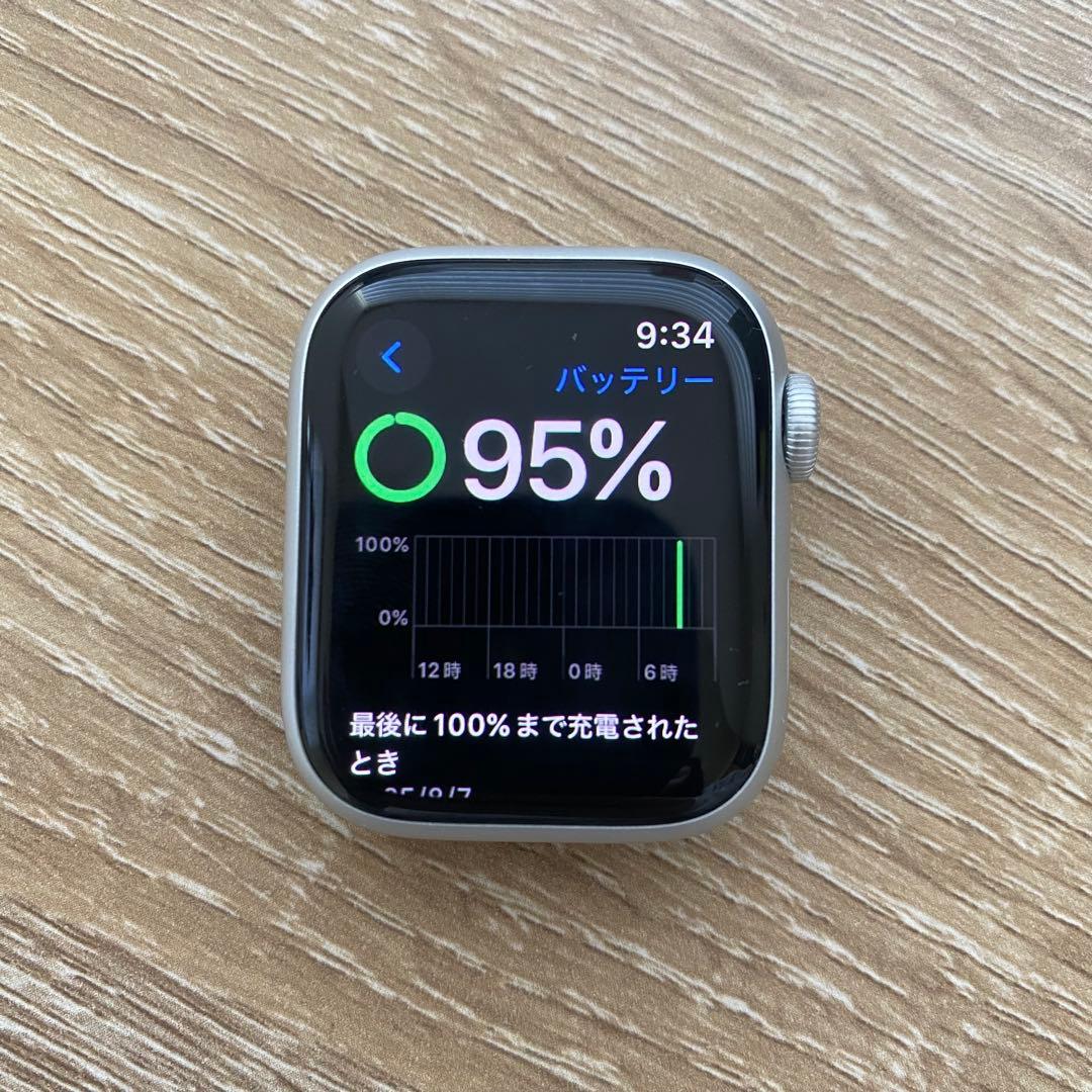 【早い者勝ち★】アップルウォッチ8/41mm バッテリー容量99% 32G 美品 バッテリー99% Apple Watch Series 8 41mm アップルウォッチ