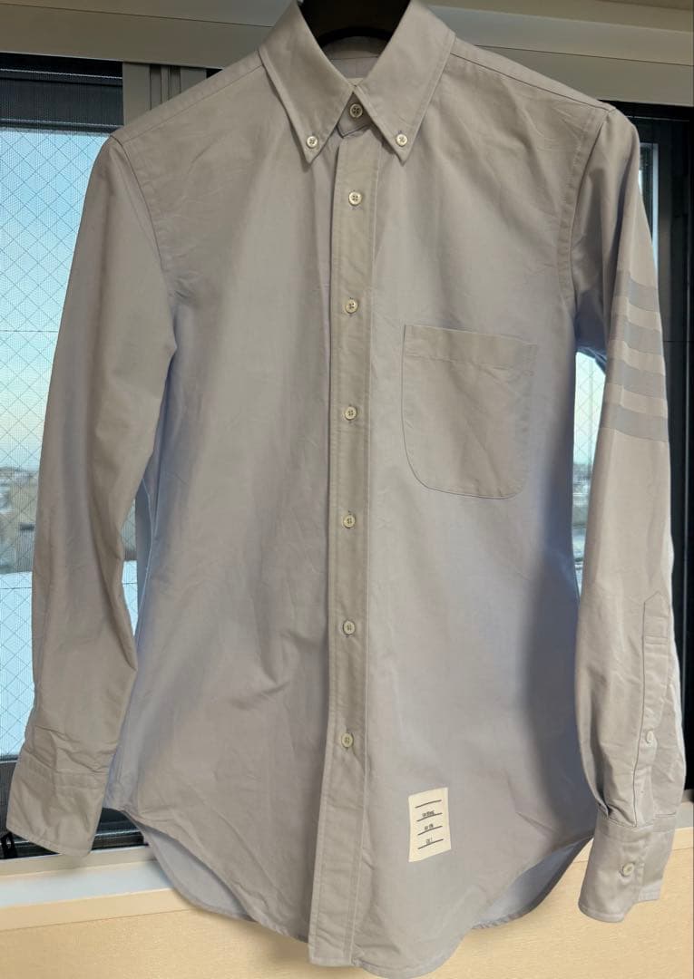 【値下げしました】THOM BROWNE（トムブラウン）シャツ 楽天市場】トムブラウン シャツ ブラウス ブルー メンズ THOM BROWNE