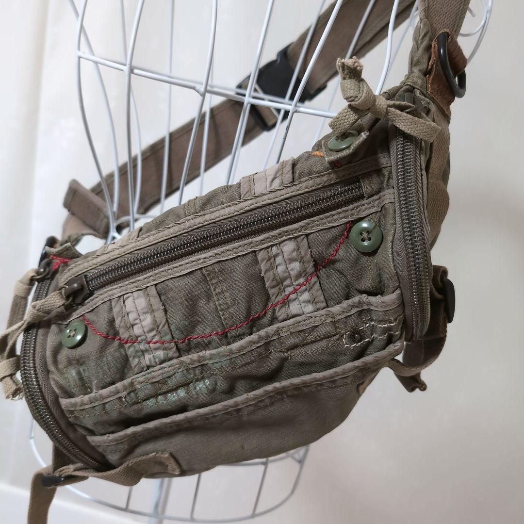 希少 TOUGH JEANSMITH ✨ ボディバッグ ダメージ ミリタリー