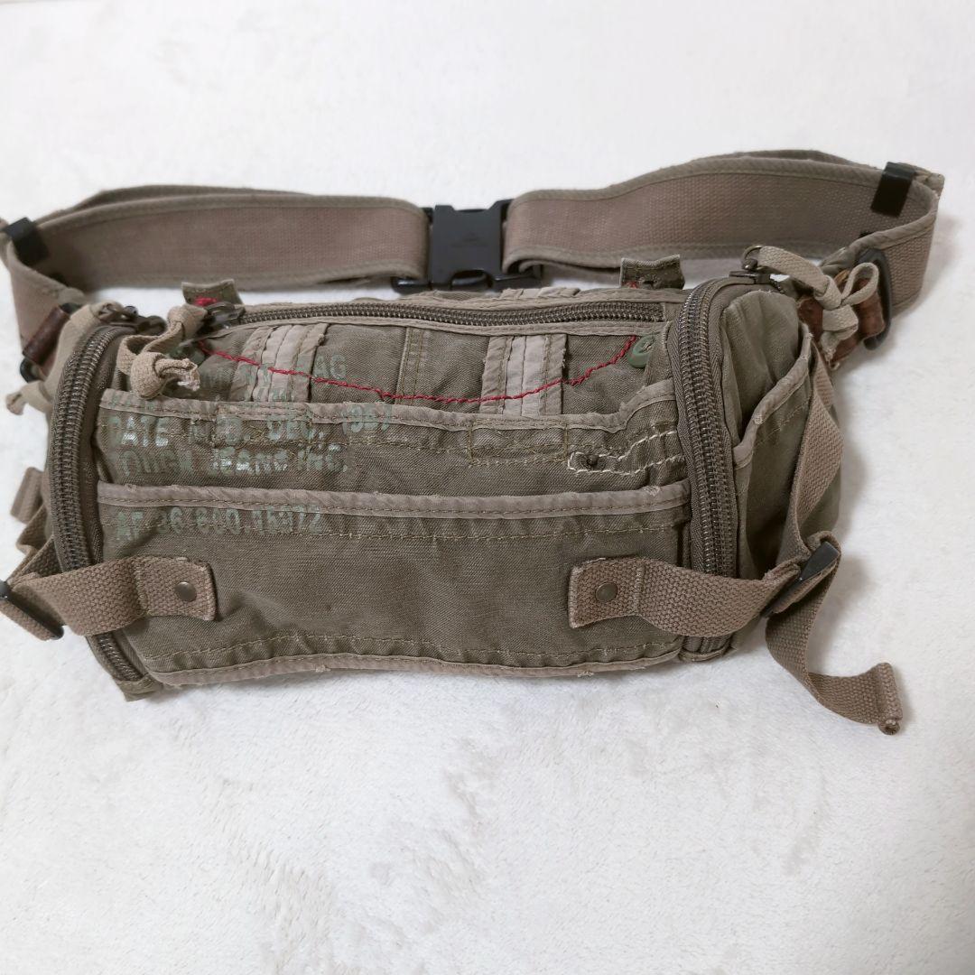 希少 TOUGH JEANSMITH ✨ ボディバッグ ダメージ ミリタリー