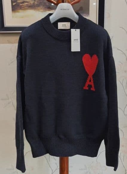 未使用 AMI PARIS ハート刺繍 セーター 男女兼用 MM2 - メルカリ