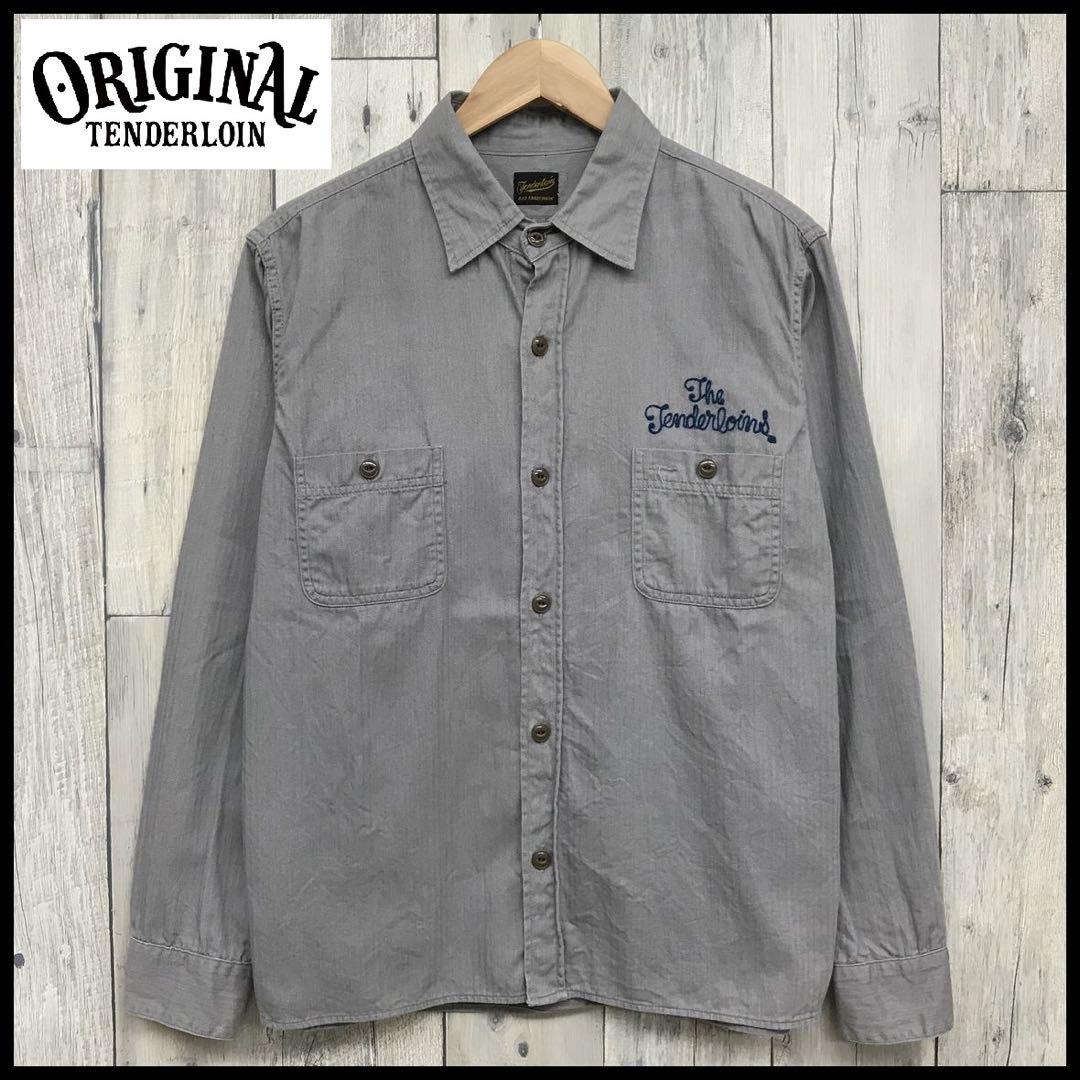K*パ様 【名作】TENDERLOIN グレー 長袖シャツ M
