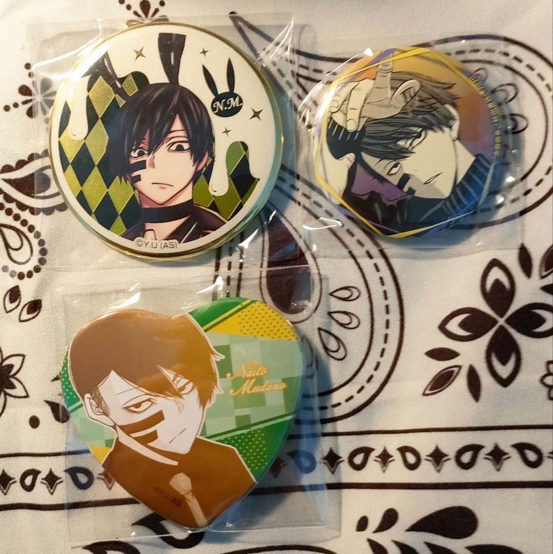 桃源暗鬼 バニー 無陀野無人 缶バッジ ハート アニメイト - メルカリ