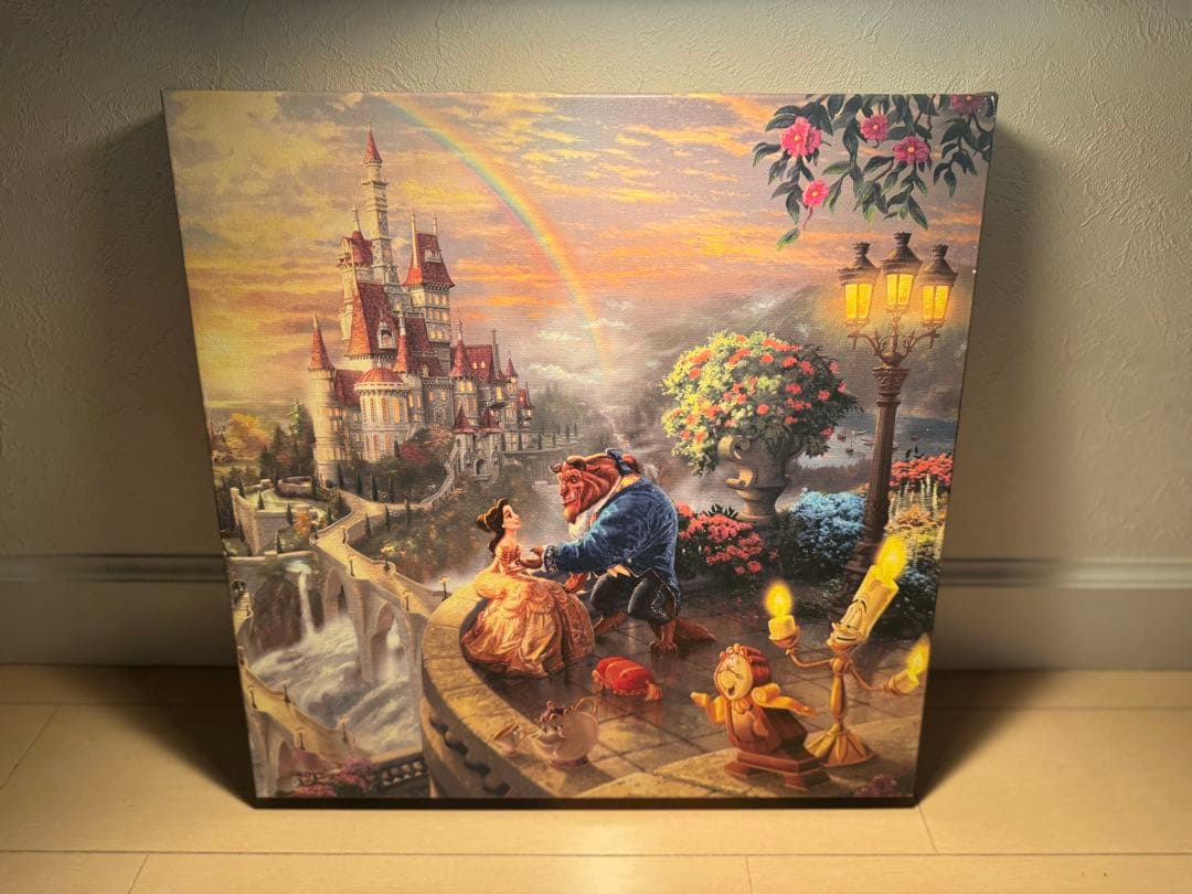 【正規品★カリフォルニアディズニー購入品】 美女と野獣　キャンバスアート