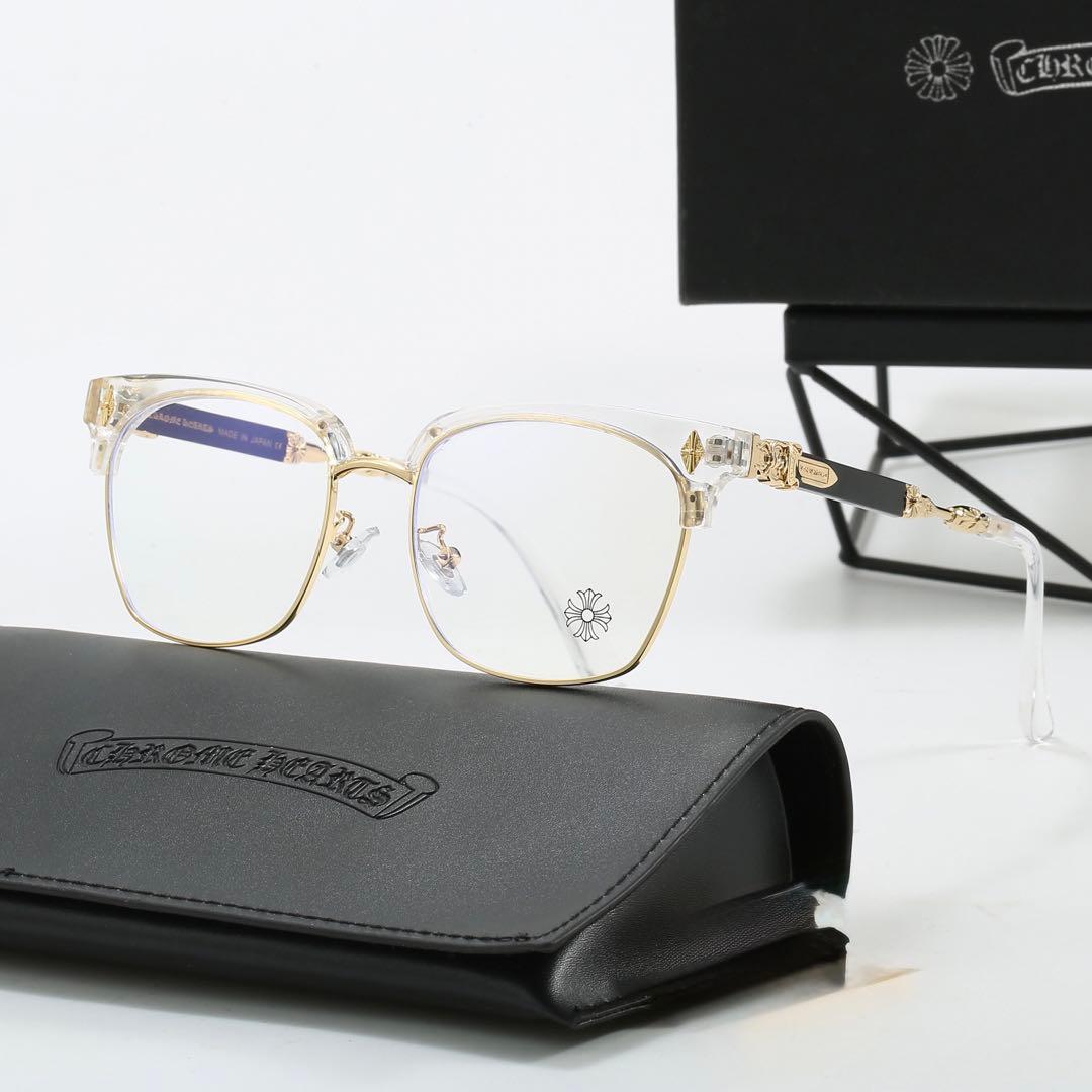 装飾クリアゴールド伊達メガネ 「クロムハーツ好き必見‼︎」メガネ サングラス
