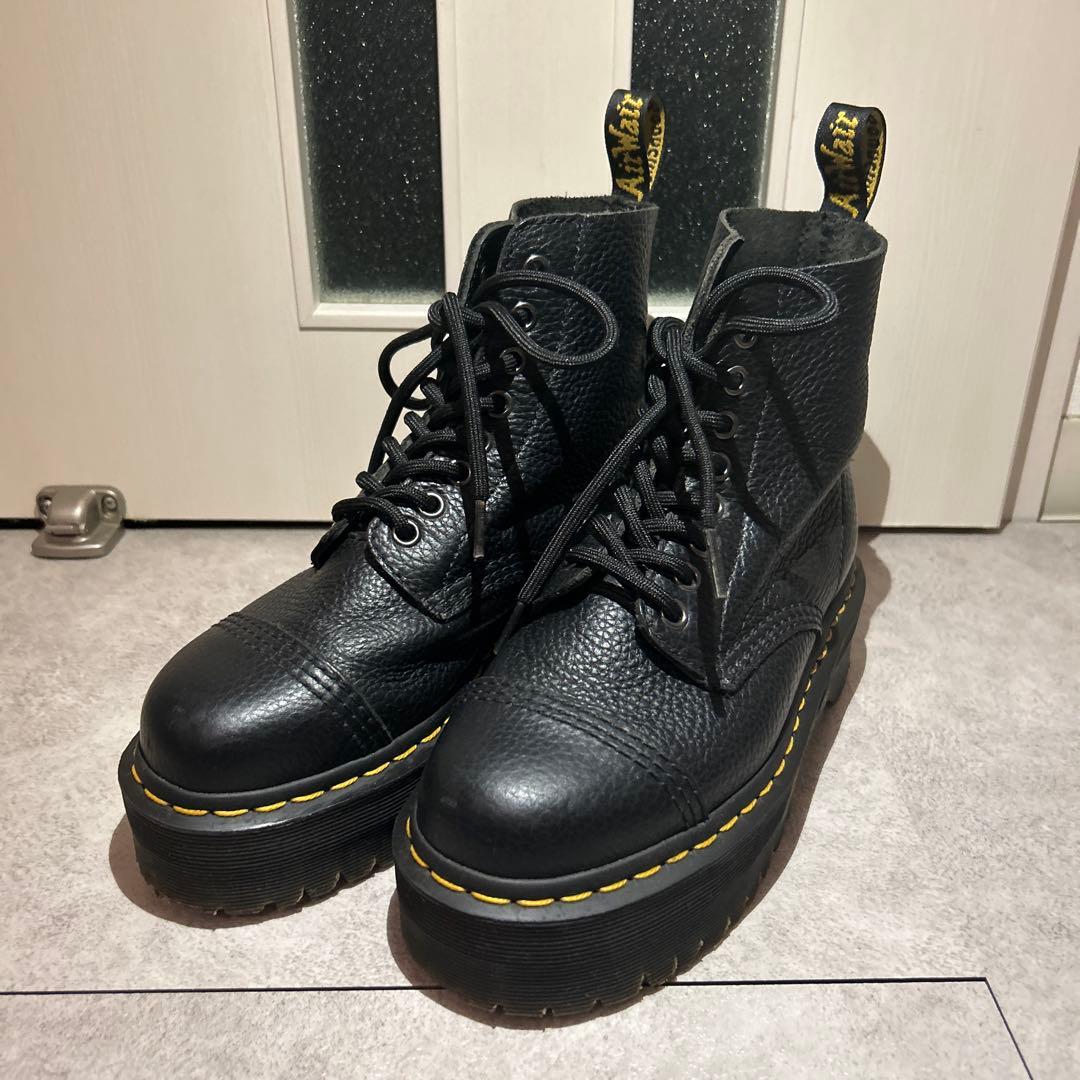 ドクターマーチン　レザー ハイカット厚底ブーツ 黒　UK4 EU37