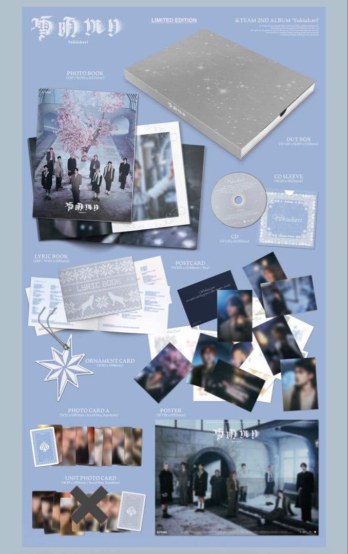 匿名配送】&TEAM JO 雪あかり ほぼコンプセット トレカ6枚 CD3枚