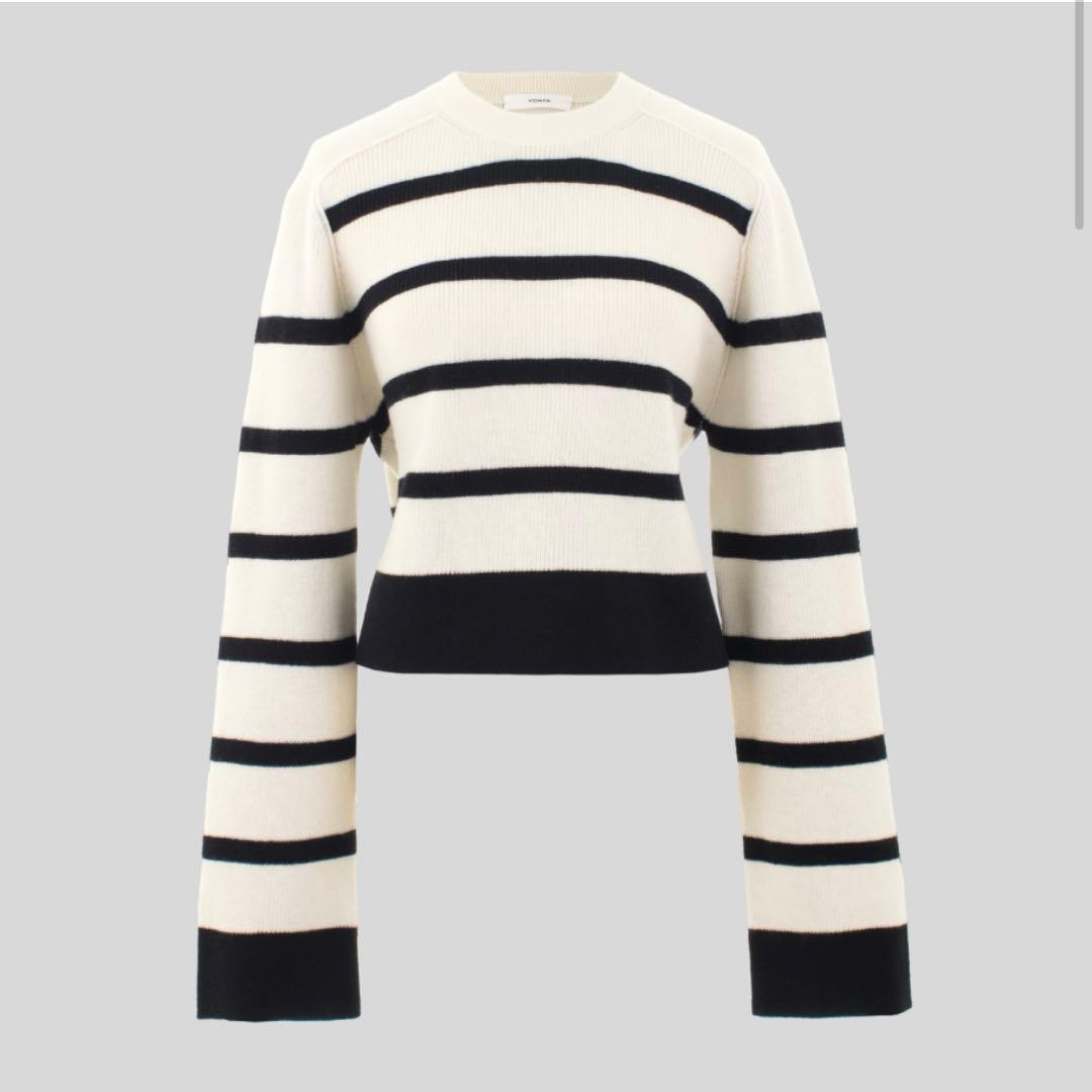 YONFAウールカシミヤクロップドニット新同yori machatt ohga