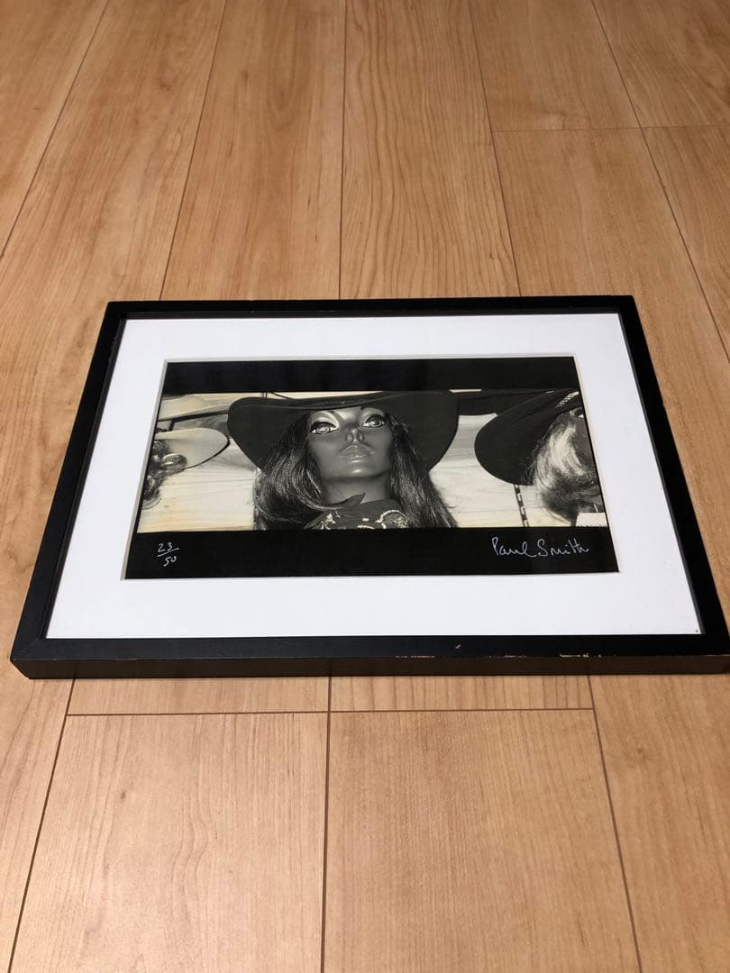 ポールスミス　直筆サイン入り　写真（ピクチャー）　額付き　インテリア雑貨