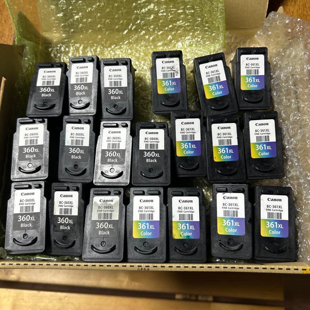 使用済Canon BC-360/361 インクカートリッジ 20個セット