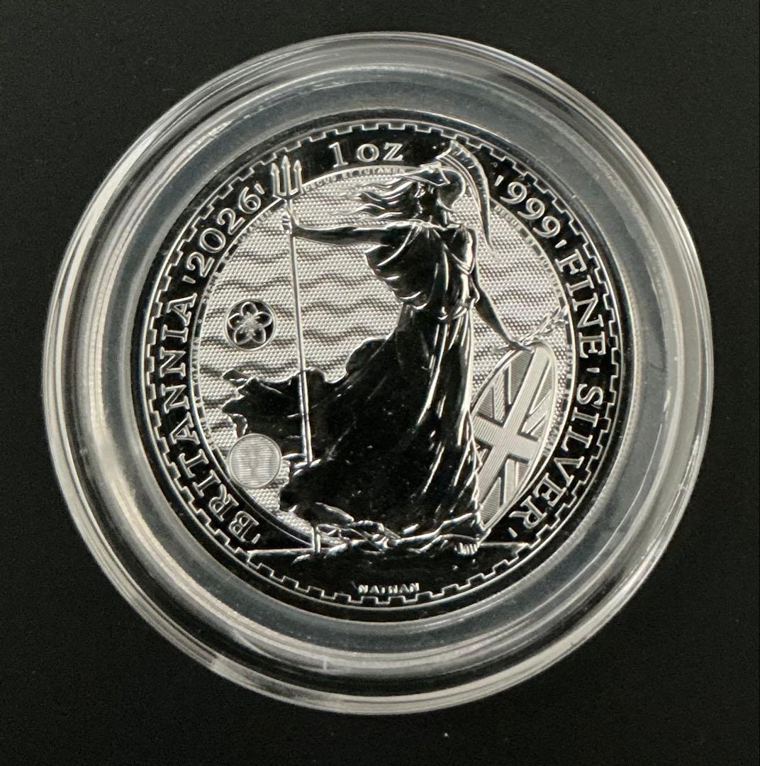 日本限定　桜ブリタニア　イギリス 2026 ブリタニア 1オンス 銀貨 白銀桜