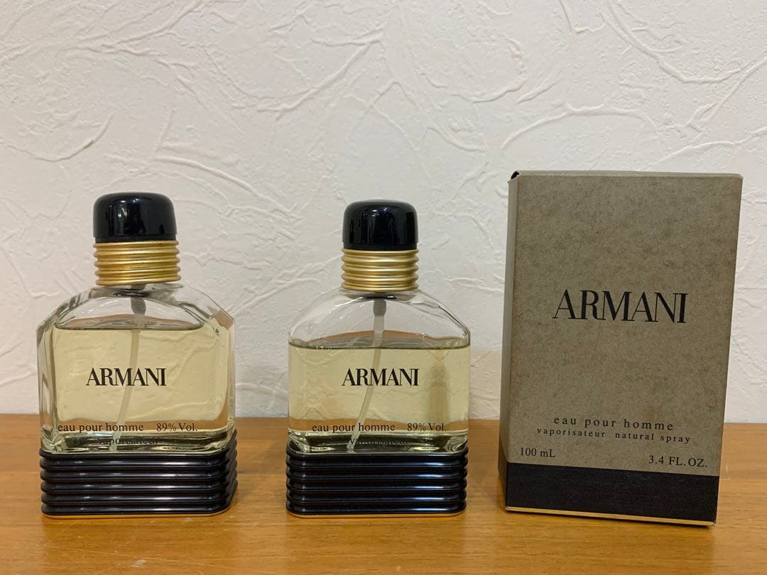 N0706-18★香水 ARMANI Eau Pour Homme 2点セット