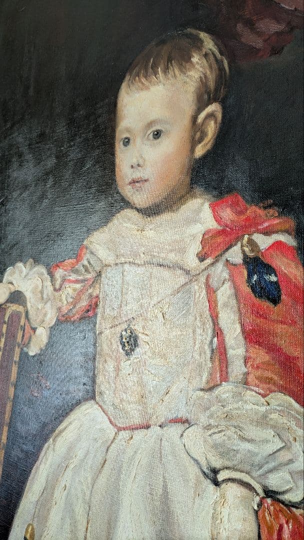 ベラスケス 油彩模写F50 117×92㎝ フェリペ王子 - メルカリ