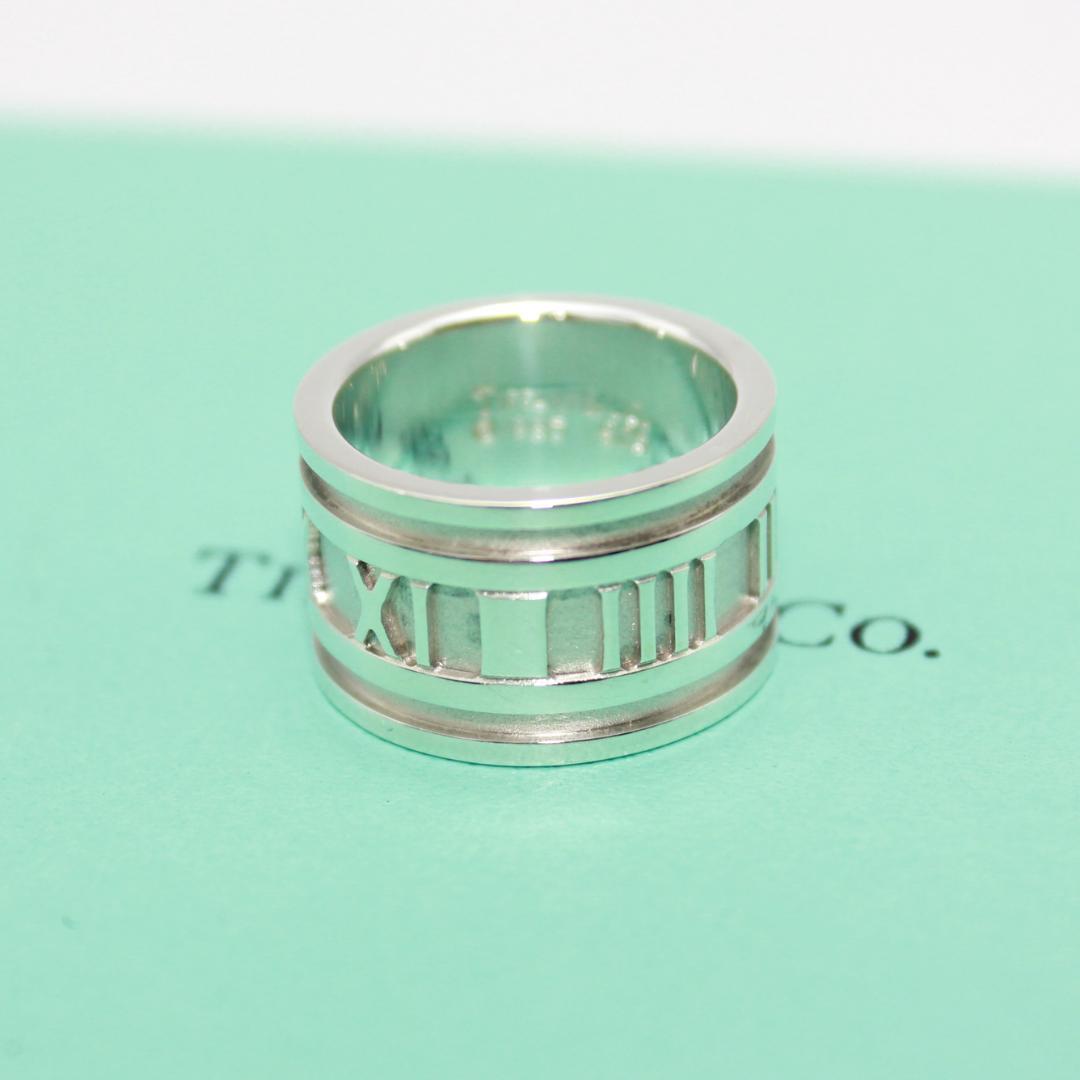 美品 Tiffany&Co. ティファニー アトラス ワイド リング 指輪10号