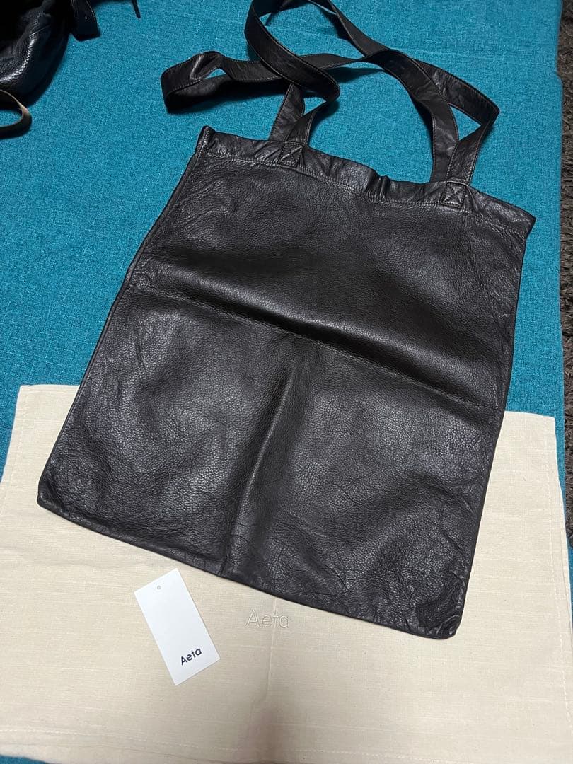 アエタaetbレザートートバッグ ディアスキン