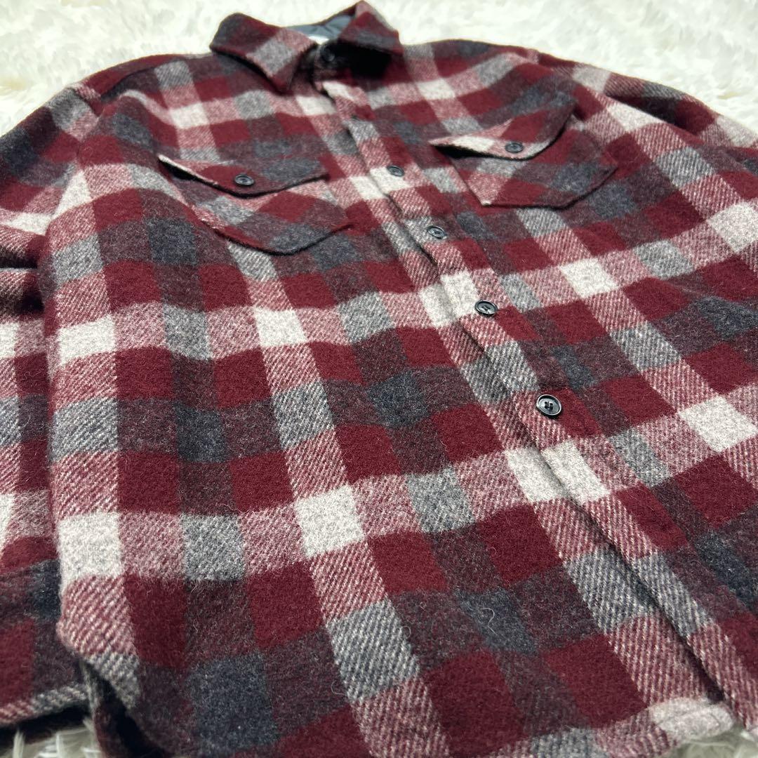 70s 白タグ 美品 ウールリッチ CPOシャツジャケット バッファロー