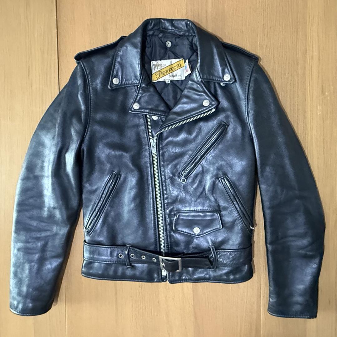 Schott ダブルライダース 618 レザージャケット 34 バイカータグ