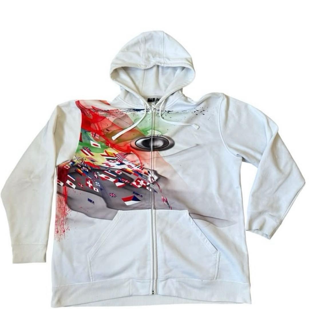 【メルカリ内一点のみの廃盤】OAKLEY 00s ジップフーディー　激レア