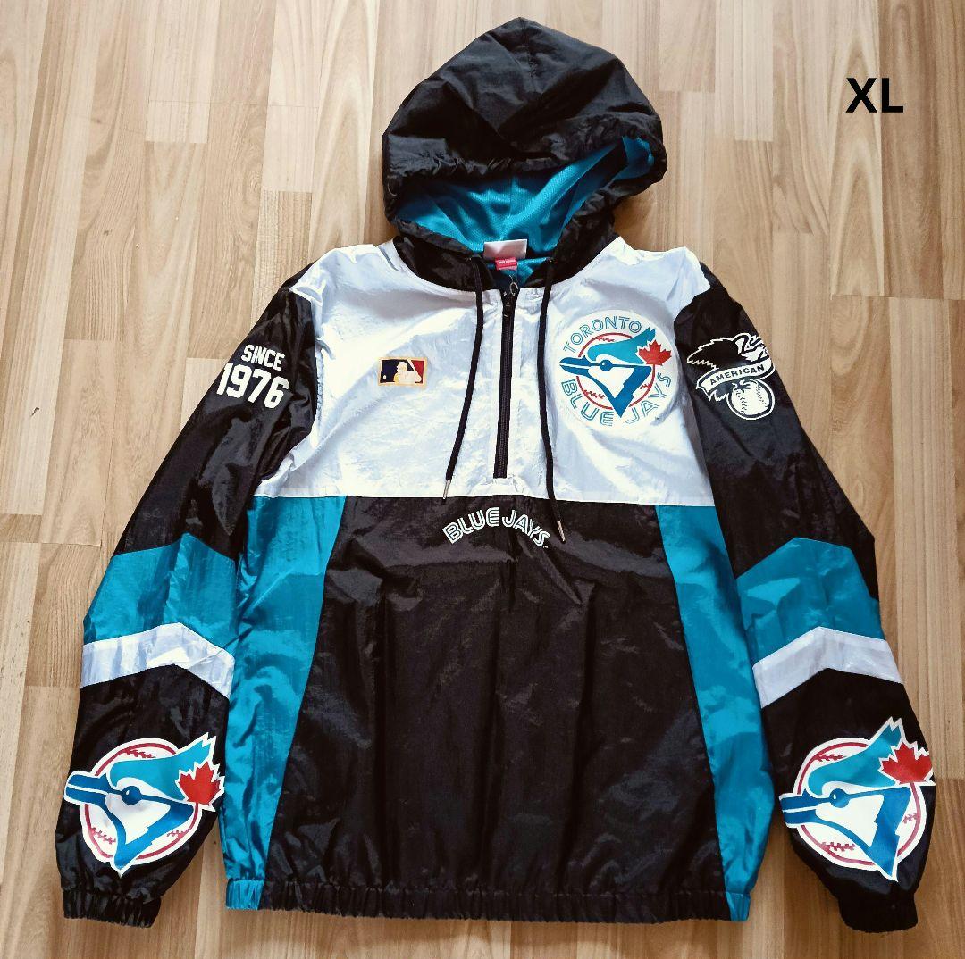 ミッチェルアンドネス MLB トロント ブルージェイズ フード付きジャケットXL