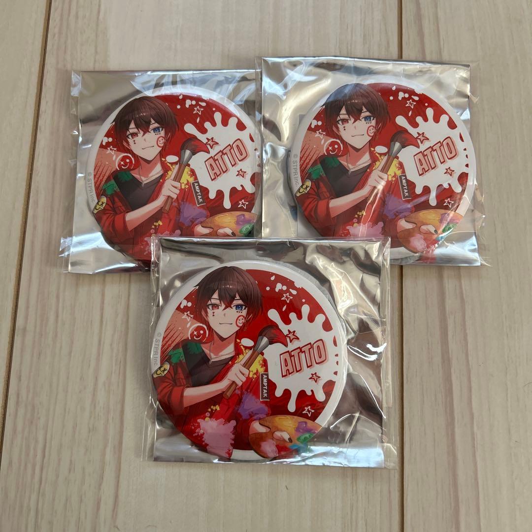 AMPTAK×COLORS ランダムBIG缶バッジ あっとくん×3個 - メルカリ
