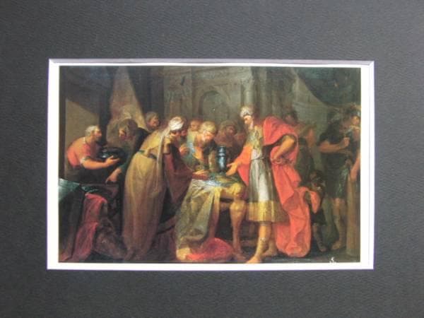 ビセンテ・ロペス・ポルターニャ、富を誇示するエゼキア王、新品額装付