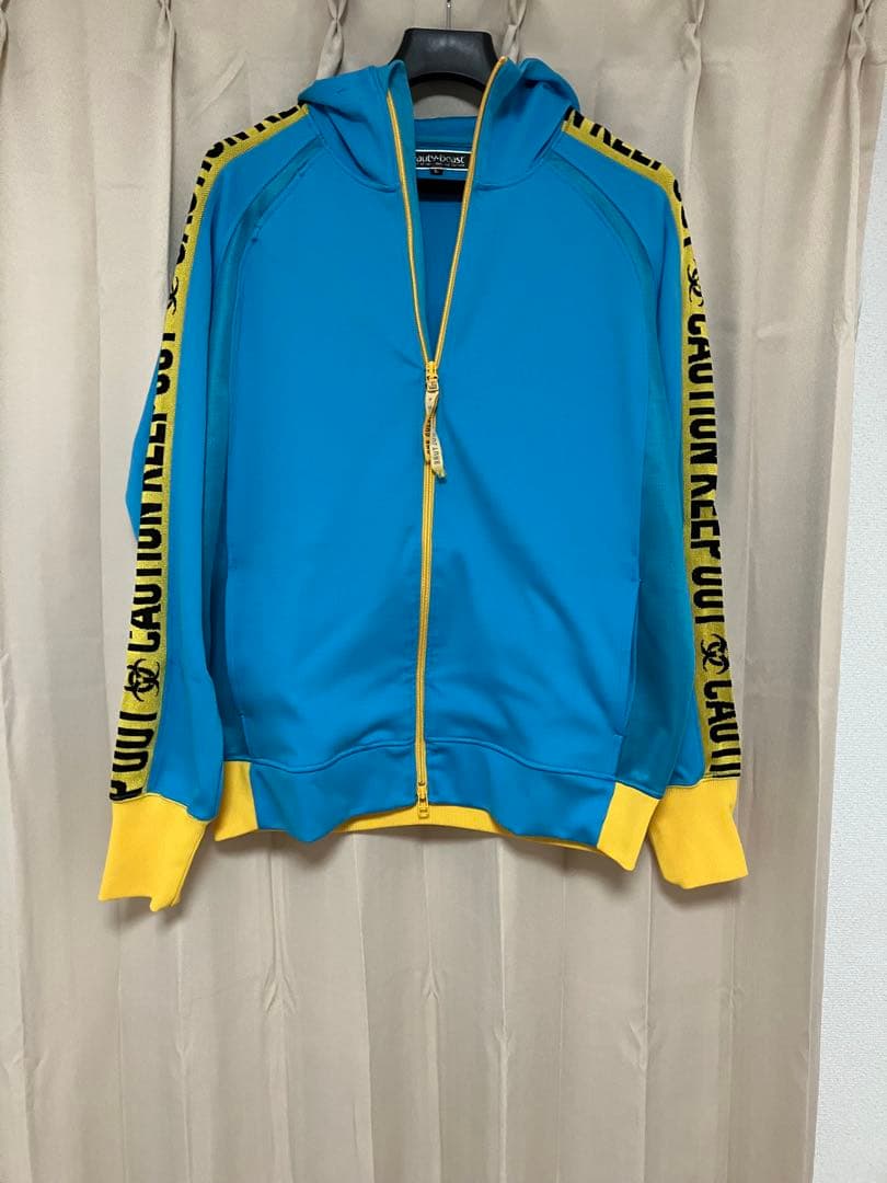 2*中様 beauty:beast フルジップパーカー L 青/黄色　（復刻版）
