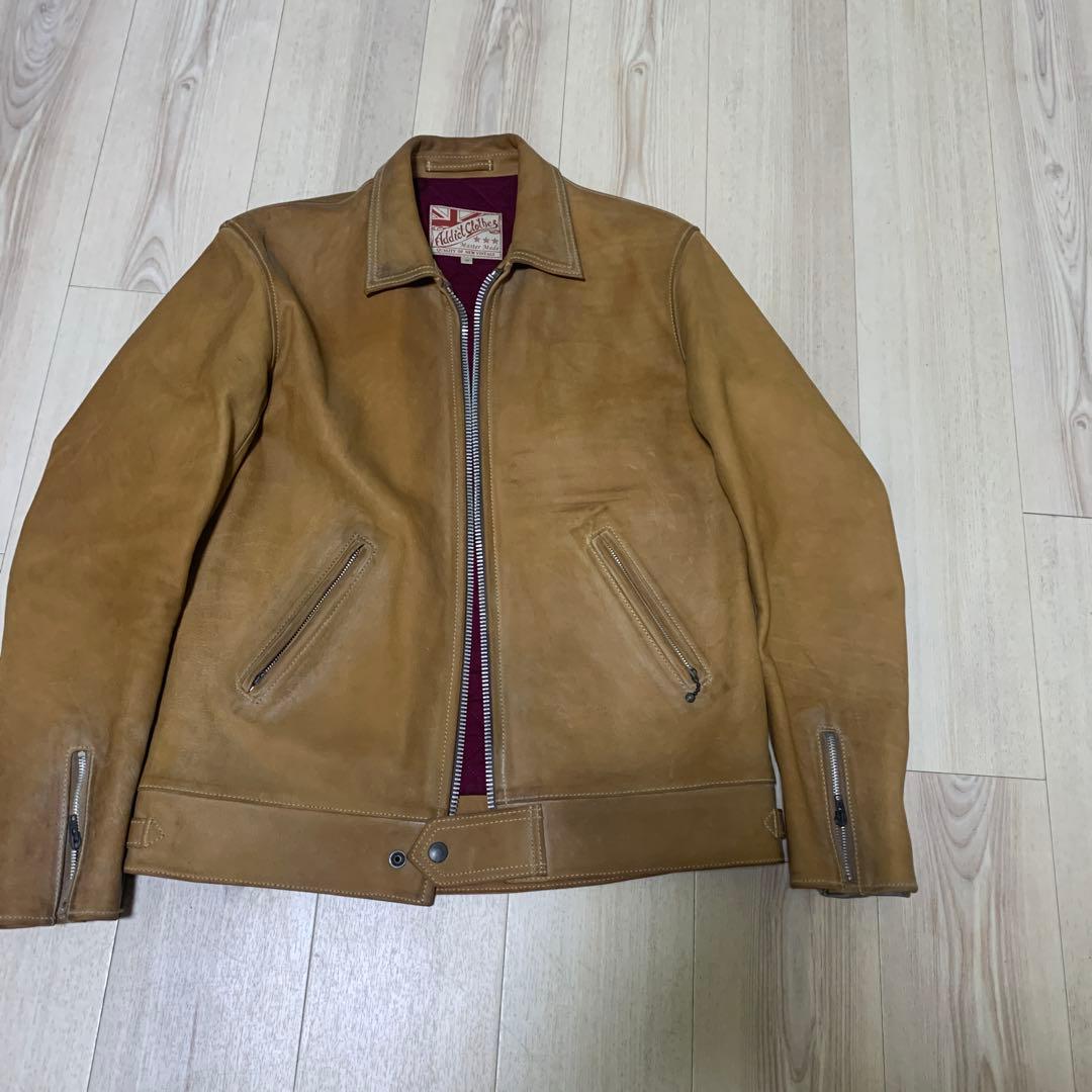 年初セール！アディクト AD-01 キップレザーレザージャケット 40