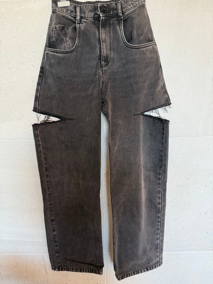ぽんマルジェラブラックカットアウトデザイン デニムパンツ Maison Margiela/メゾン マルジェラ_Women通販 | 5ポケット カット