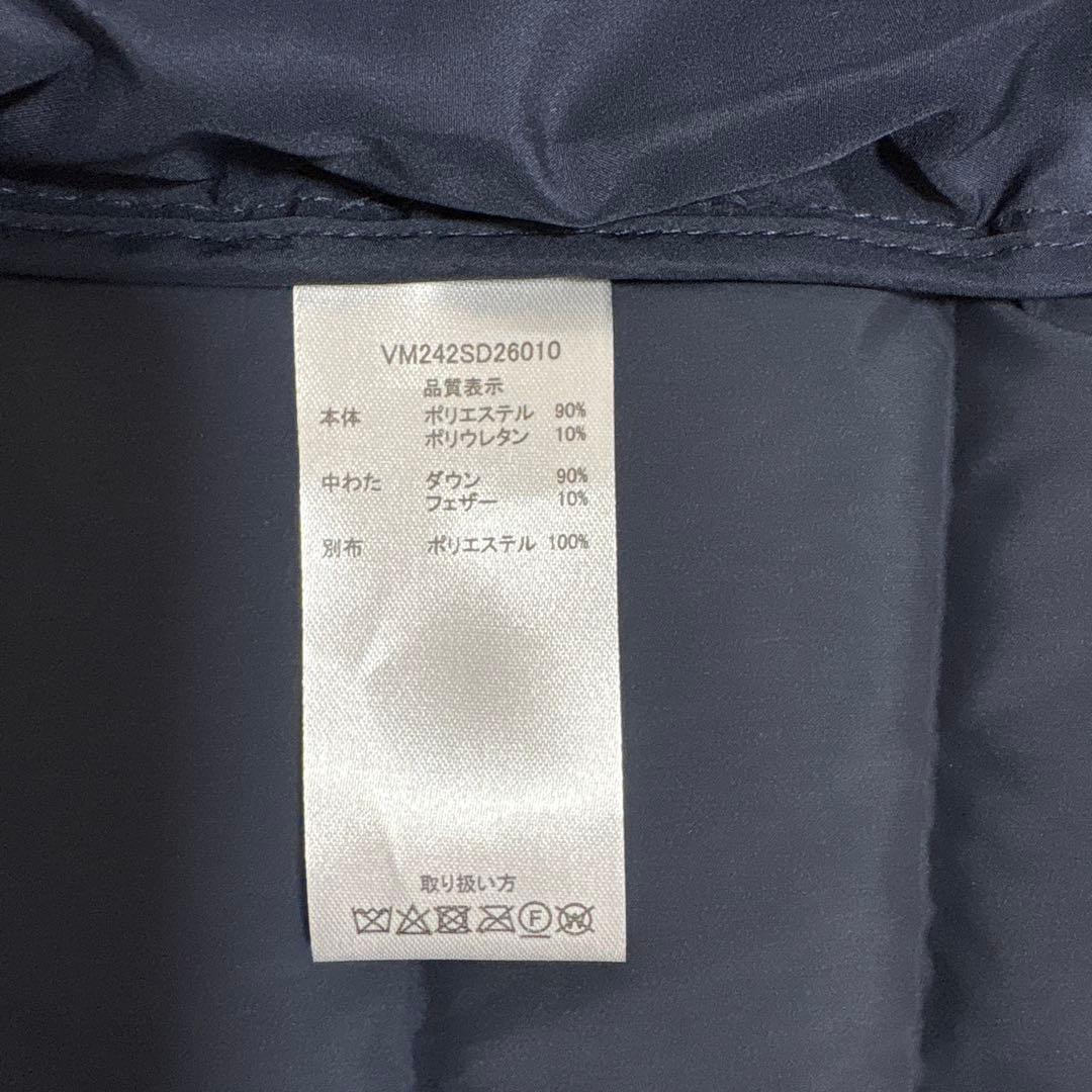 新品 ヴァンソンエミレイユ ステッチレス ダウンジャケット ネイビー