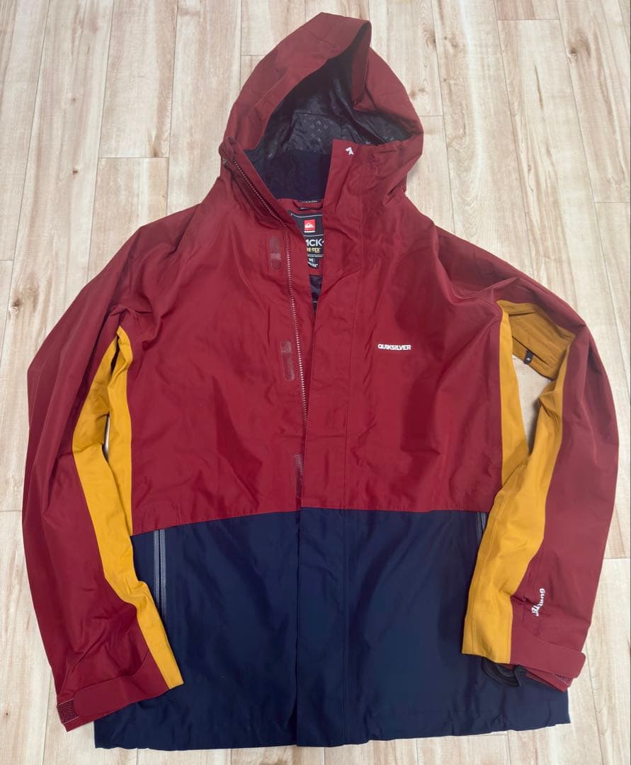 【美品】Quiksilver GORE-TEX スノーボードジャケット M Quiksilver（クイックシルバー） メンズ スノーボード ジャケット